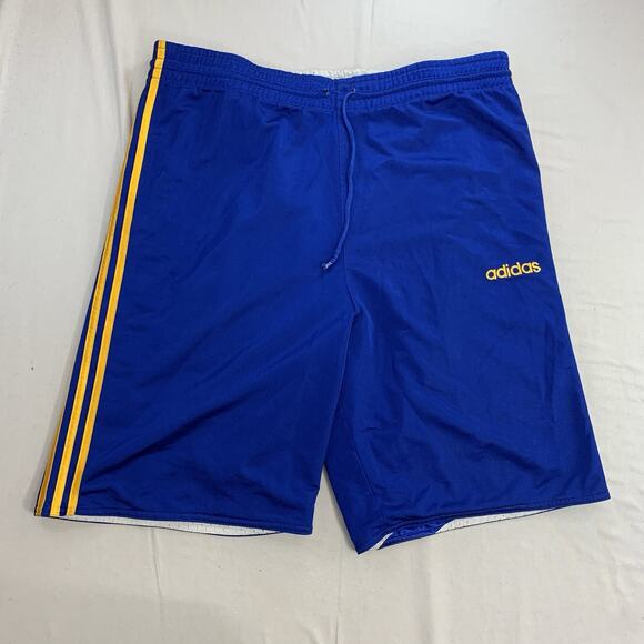 Adidas Men’s Reversible Shorts Gym Basketball Sports Sz 3xL Blue ,White - Picture 1 of 6